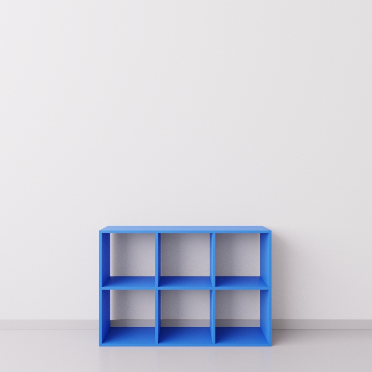 Шкафчик для детских игрушек 3х2, ДСП, голубой (синий)