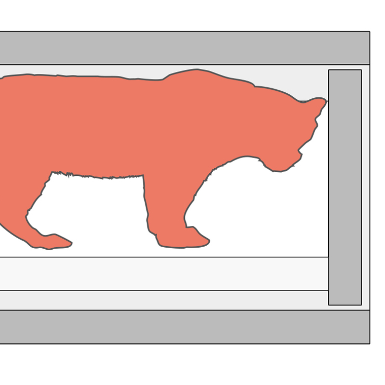 Полезная глубина выдвижных ящиков