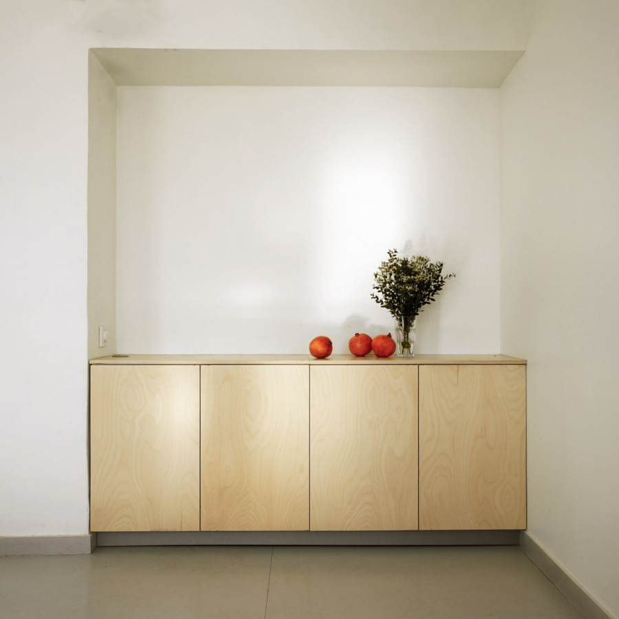 В нишу: тумба-миникухня из фанеры