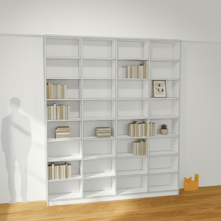 Книжный стеллаж от пола до потолка