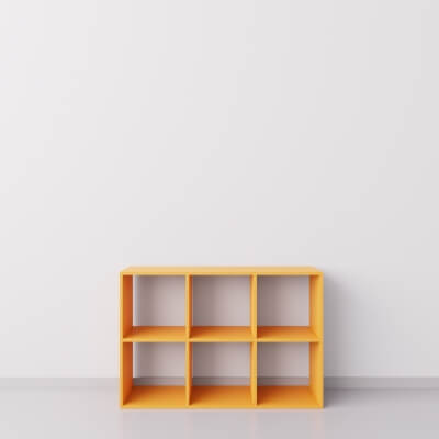 Шкафчик для детских игрушек 3х2, ДСП, оранжевый