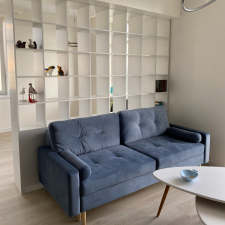 Открытый стеллаж-перегородка