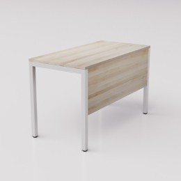 Стол из массива берёзы на сером металлическом каркасе Формат ГЗ, 120х60см