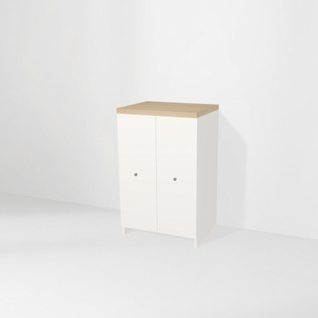 Тумба с дверками, берёза и ЛДСП, 50х80х40см