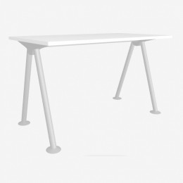 Рабочий стол «Тандем 3» из белого ДСП 22мм, 1200х650мм