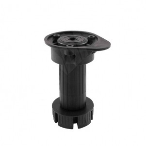 Регулируемая кухонная ножка. Чёрная. 100мм