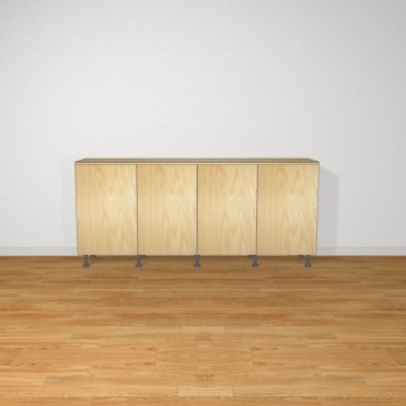 В нишу: тумба-миникухня из фанеры