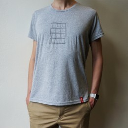 Футболка стрейч. Серая. Меланж