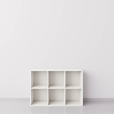 Тумба 3x2 квадрата, белая