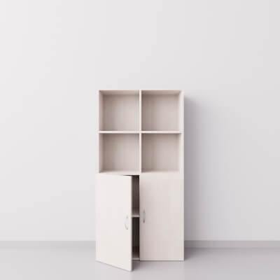 Шкаф из ДСП 2х4 с дверцами, дуб девонширский