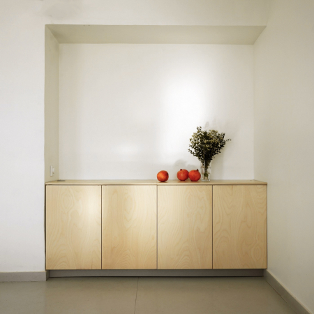 В нишу: тумба-миникухня из фанеры